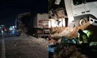 Colisão entre ônibus e carreta deixa 11 mortos e mais de 40 feridos na BR-163