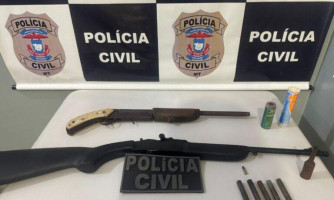 Polícia Civil prende condenado por homicídio com armas e munições na zona rural de Comodoro
