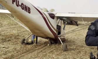 Ação da PM e PJC apreende entorpecentes após queda de aeronave em região rural
