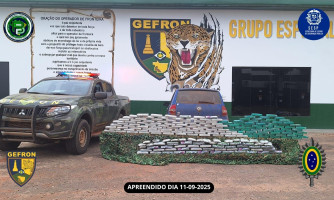 Suspeito é preso com mais de R$ 1,5 milhão em drogas durante operação na fronteira em Porto Esperidião