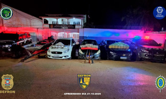 Ação conjunta apreende mais de R$ 1,5 milhão em drogas, veículos e armas em Cáceres