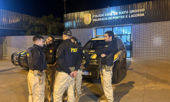 PRF prende homem com mandado de prisão por latrocínio em Pontes e Lacerda