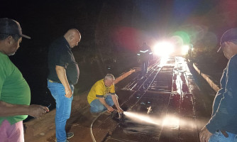 Princípio de incêndio atinge ponte do rio Sararé e quase compromete acesso de comunidades rurais em Vila Bela