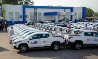 Governo de MT reforça rede de proteção social com entrega de 35 veículos a municípios: Curvelândia, Lambari D’Oeste e Rio Branco são contempladas