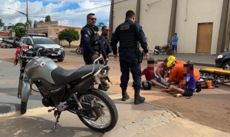 Motociclista em fuga da PM se envolve em acidente em Pontes e Lacerda