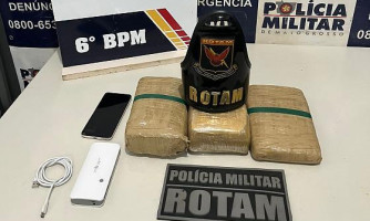 PM prende homem com mais de 3 kg de skank durante Operação Tolerância Zero em Cáceres