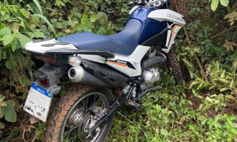 Polícia Civil localiza motocicleta roubada de vítima de salve em Campos de Júlio