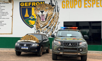 Carga de cocaína é apreendida durante ação do Gefron em Porto Esperidião