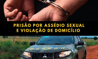 GEFRON prende suspeito de invadir casa e assediar mulher em Pontes e Lacerda