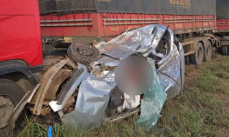 Motorista fica grave e passageiro morre após acidente na MT-010