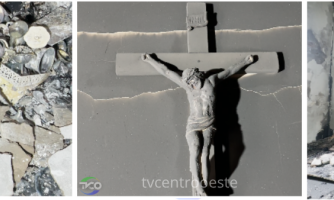 Incêndio atinge sacristia da Igreja Matriz e destrói sala de objetos litúrgicos em Pontes e Lacerda