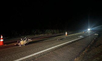 Motociclista morre em acidente com carro na BR-174 em Pontes e Lacerda