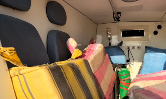 Ambulância é apreendida com carga de entorpecentes na região da Ponta do Aterro