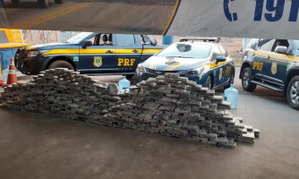 980 tabletes de cocaína foi apreendido pela Polícia Rodoviária Federal em Pontes e Lacerda