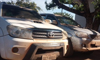 Após troca de tiros e perseguição, PM recupera camionetes roubadas