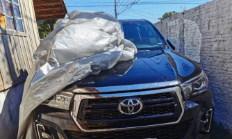 Caminhonete levada durante roubo a mão armada é recuperada pela Civil em Pontes e Lacerda