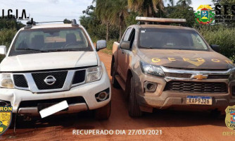 Caminhonete roubada em propriedade rural de Pontes e Lacerda é recuperada pelo Gefron