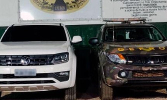 Caminhonete roubada em São Paulo é recuperada pelo Gefron em Porto Esperidião