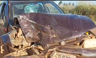 Colisão na BR-174B deixa vítima em estado grave