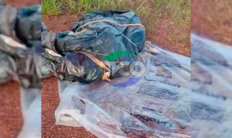 Corpo é encontrado enrolado em lona preta, no Garimpo Sararé