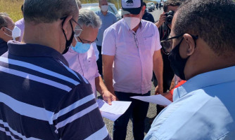 Deputado Valmir Moretto e Secretário Marcelo de Oliveira vistoriam obras na região Oeste