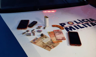 Duas pessoas são presas pela Polícia Militar por tráfico de drogas