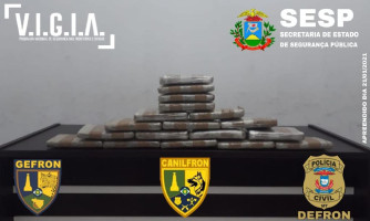 Forças de Segurança apreendem 18 tabletes de super maconha em Cáceres