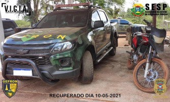 Gefron detém duas pessoas suspeitas de adulterar motocicleta no Posto do Matão