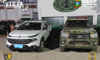 Gefron prende suspeito de roubo, recupera dois veículos e cumpre mandado de prisão
