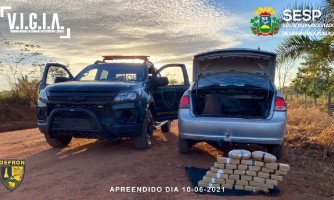 Gefron prende suspeito que transportava drogas em porta-malas do carro em Porto Esperidião