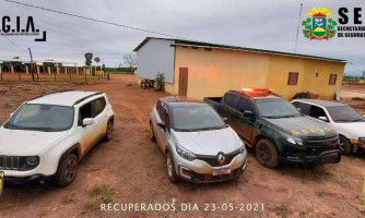 Gefron recupera três veículos na região de fronteira em Vila Bela da Santíssima Trindade