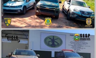 Gefron recupera três veículos que seriam levados para a Bolívia no final de semana