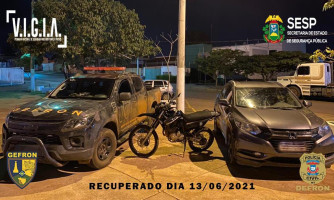 Golpe do Seguro: Veículo roubado em Cuiabá é localizado pelo Gefron em Pontes e Lacerda. Proprietária pode estar envolvida no crime