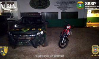 Homem adultera identificação de motocicleta e acaba preso pelo Gefron
