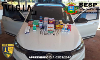 Homem é preso contrabandeando remédios para a Bolívia