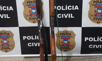 Investigado por violência doméstica e ameaça, homem é preso em flagrante com armas de fogo