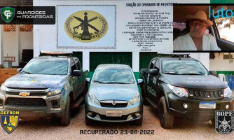 Latrocínio em Nova Lacerda: Gefron recupera veículo em Porto Esperidião