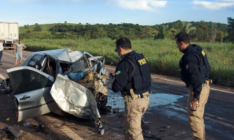 Mãe e duas filhas morrem em acidente na BR 174 próximo de Adrianópolis