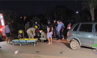 Mais um motociclista fica ferido no trânsito de Pontes e Lacerda