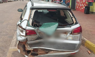Motorista assume que tomou “Jamel” após se envolver acidente no centro de Pontes e Lacerda