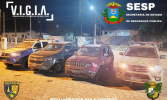 Operação conjunta resulta na recuperação de dois veículos em Vila Bela da Santíssima Trindade