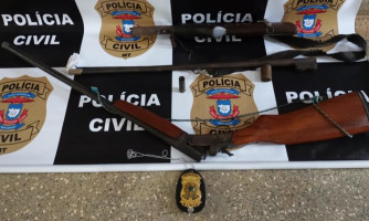Polícia Civil apreende combustíveis e armas de fogo em operação em Comodoro
