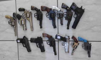 Polícia Civil encaminha 29 armas de fogo para destruição em São José dos Quatro Marcos