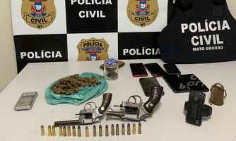Polícia Civil prende integrantes de associação criminosa e apreendem armas de fogo, drogas e munições