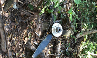 Polícia Militar localiza destroços de avião caído em zona rural