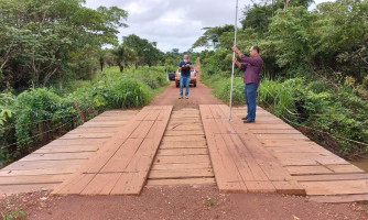 Prefeitura de Nova Lacerda inicia projeto para substituição de pontes de madeira