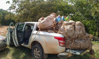 Prefeitura de Nova Lacerda retira lixo acumulado no Parque Natural Uirapuru
