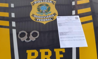 PRF prende homem com mandado por roubo em Pontes e Lacerda