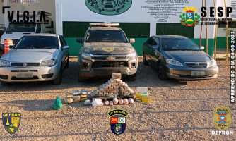 Traficante são presos pelo Gefron com mais de 70kg de pasta base de cocaína em Porto Esperidião