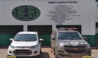 Veículo furtado em Goiás é recuperado em Porto Esperidião. Duas pessoas foram presas